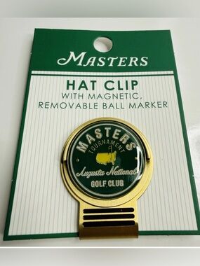 Masters Magnetic Hat Clip with Ball Marker. Purchased at Augusta National 2026